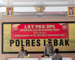 POLRES LEBAK GELAR LAT PRA OPS LIL