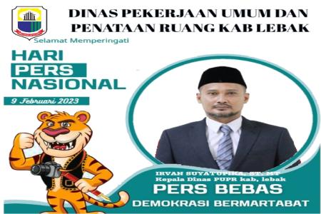 UCAPAN HARI PERS NASIONAL 09 PEBRUARI 