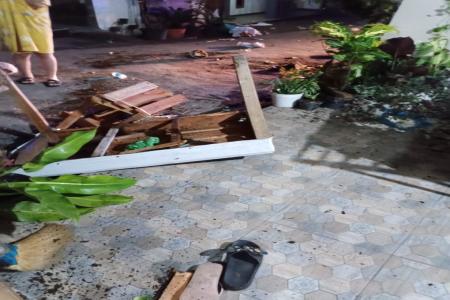 PENGRUSAKAN RUMAH WARGA DI DESA TA
