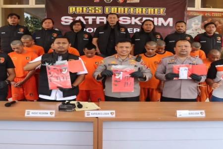 Jajaran Sat Reskrim Polres Lebak Berha