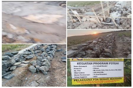 Pekerjaan P3TGAI Desa Teluk Lada Ambur