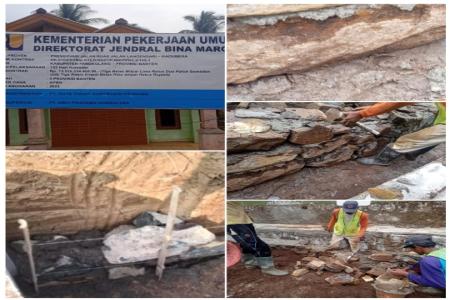 Diduga Pengerjaan Preservasi Jalan Rua