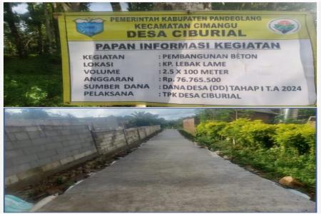 DESA CIBURIAL MELAKSANAKAN KEGIATA