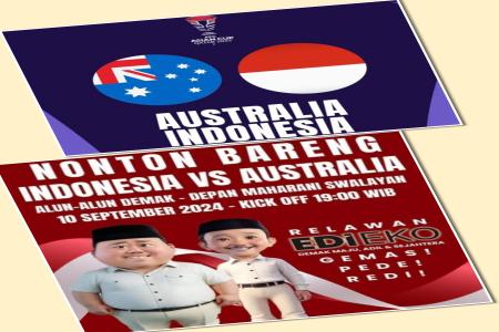 NONTON BARENG BERSAMA PASLON BUPATI DE