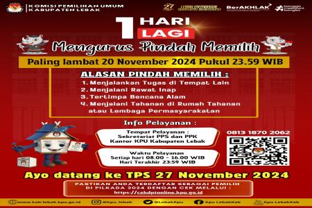 KPUD LEBAK  MENGHIMBAU KEPADA MASY