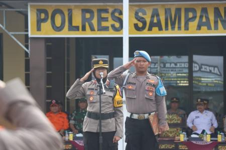 POLRES SAMPANG GELAR APEL PASUKAN 