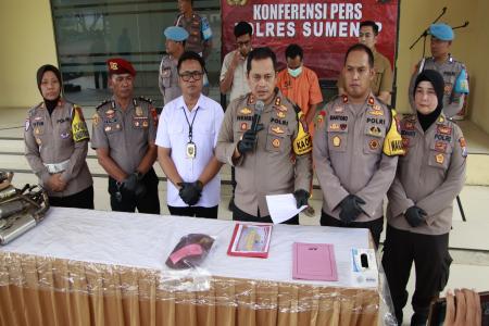 Polres Sumenep Amankan Pelaku KDRT Yang Menyebabkan Meninggal Dunia