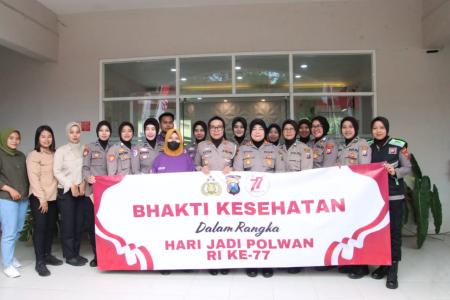 Polwan Polres Sumenep Gelar Donor Dara