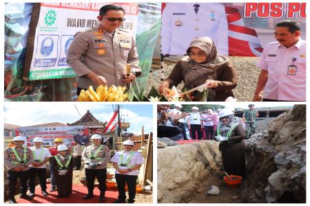 POLRES MAGETAN BANGUN POS POLISI S