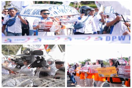 Aksi Unras di Jawa Timur Berjalan Tert