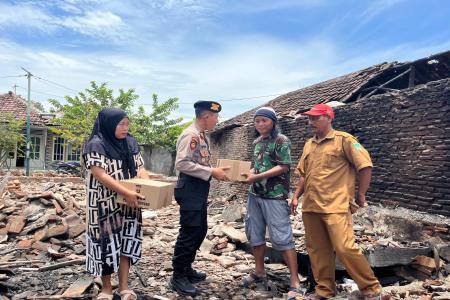 Polres Pasuruan Salurkan Bantuan untuk